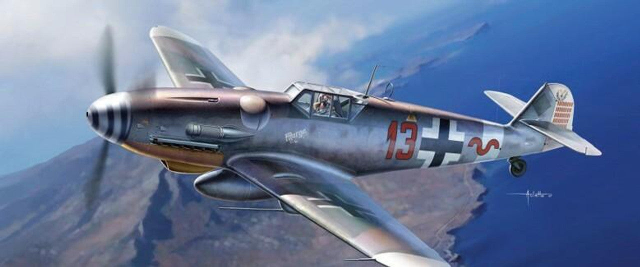 Academy 1/48 Academy WWII Messerschmitt Bf109G6/G2 JG27 Luftwaffe Fighter